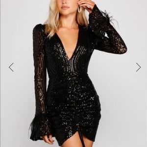 NWT Windsor Boutique Formal Black Sequin Dress